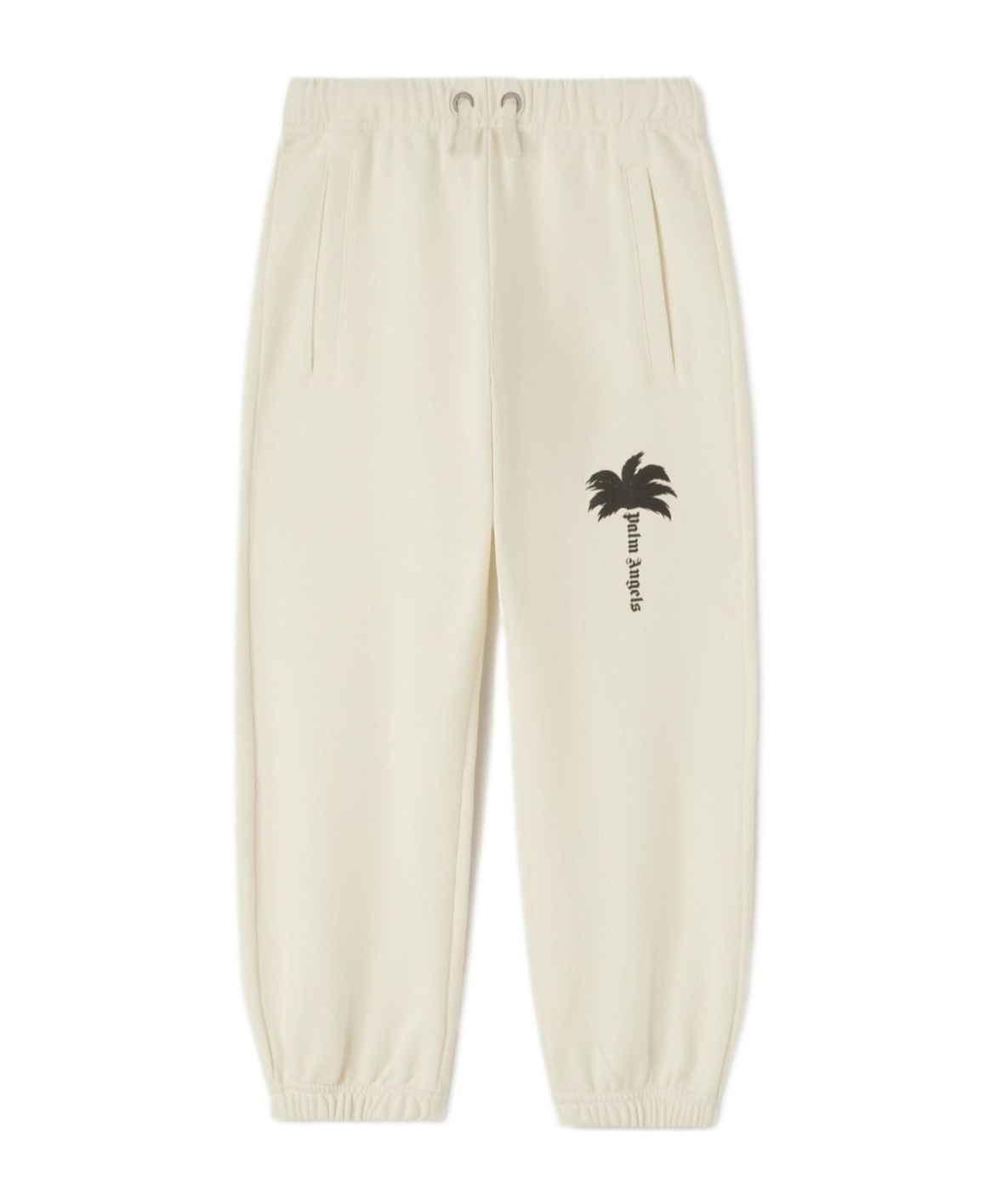 Palm Angels Elastic Waistband Sweatpants In White