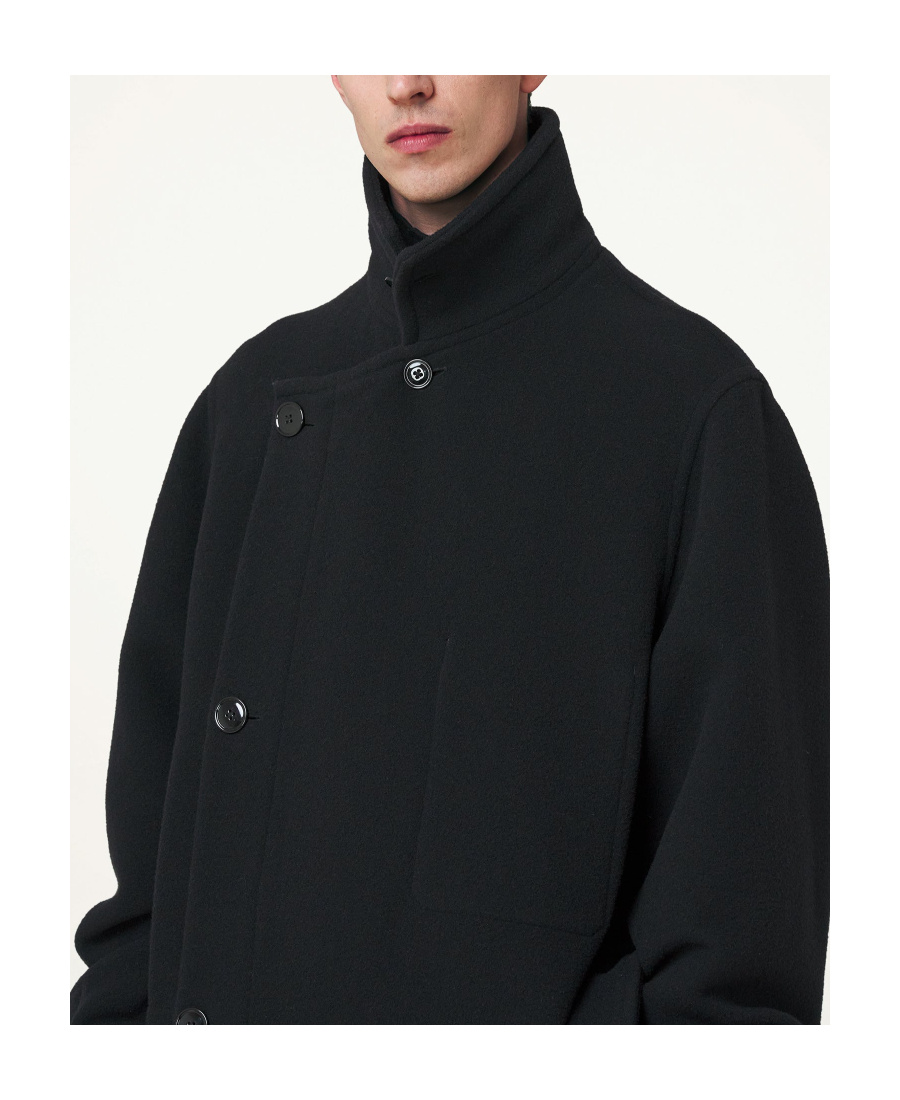 LEMAIRE LEMAIRE SINGLE-BREASTED WRAPPED COAT