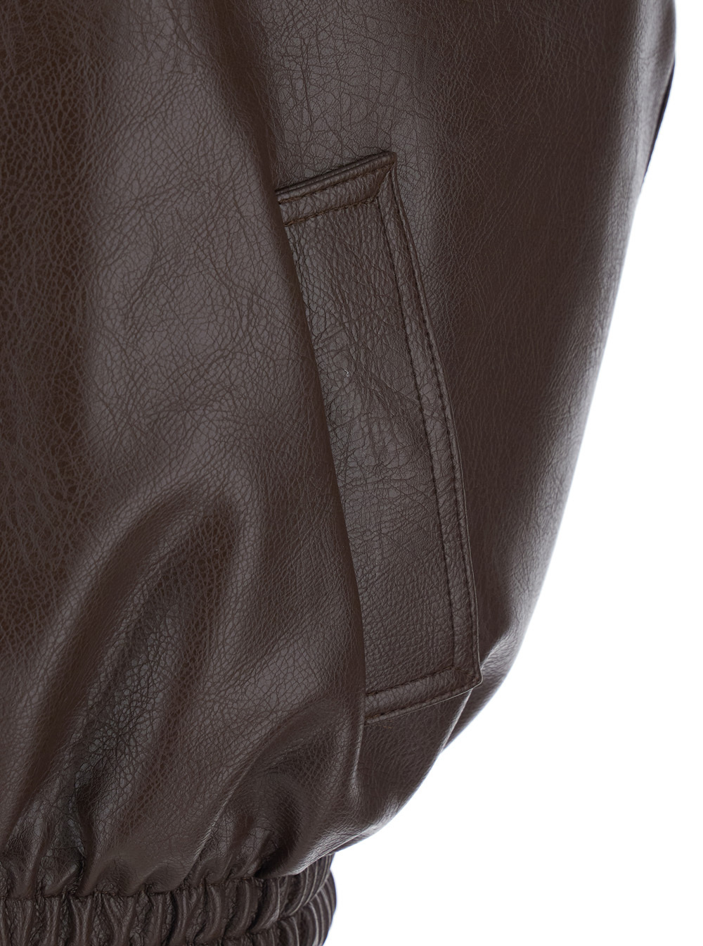 Msgm High Neck Sleeveless Coat In Brown