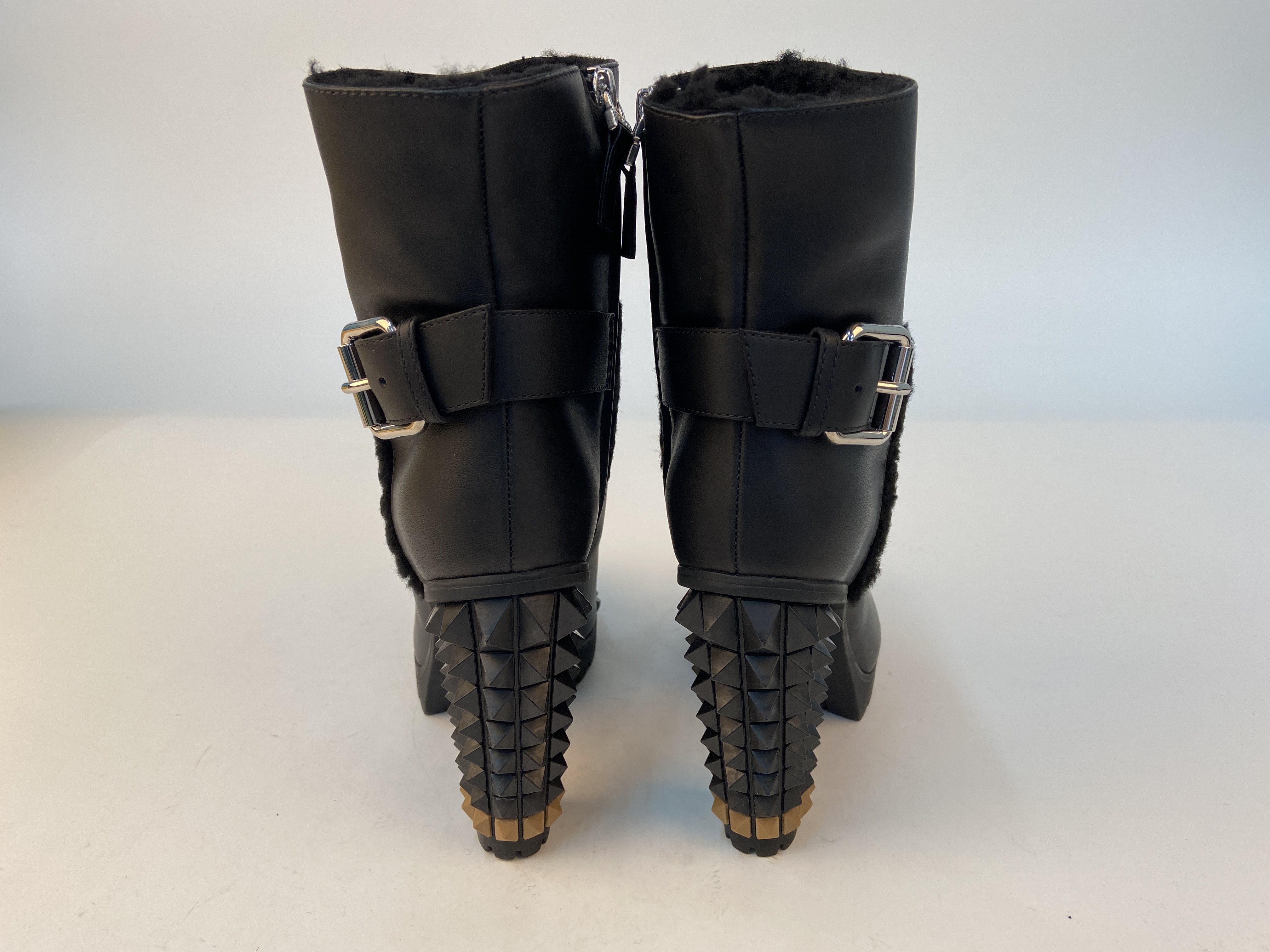 Fendi High-heeled Boots In Black
