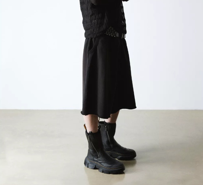 Dr. Martens' Zippered Short Boots In Black