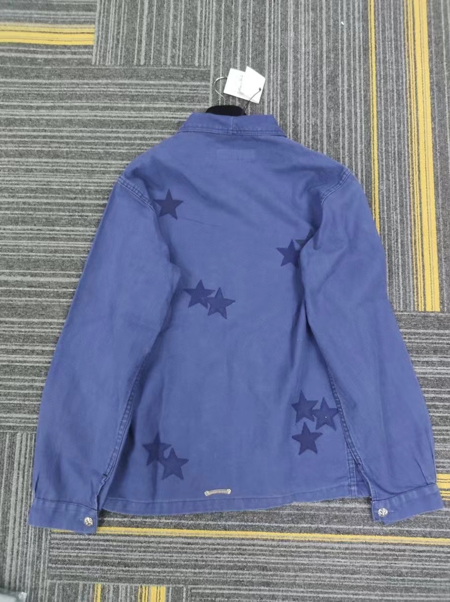 Chrome Hearts Star Pattern Shirt In Blue