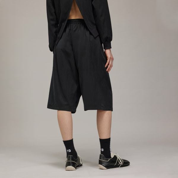 Shop Y-3 Twill Shorts In Black