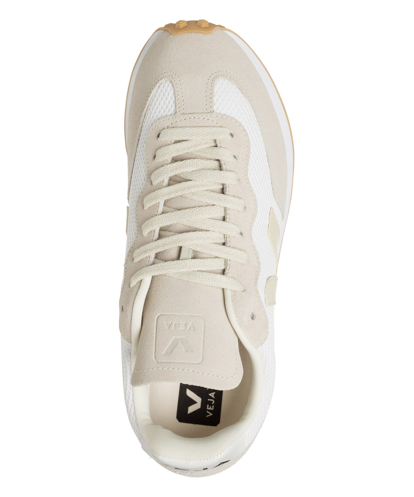 Veja Two-tones Polyester And Suede Rio Branco Sneakers In White
