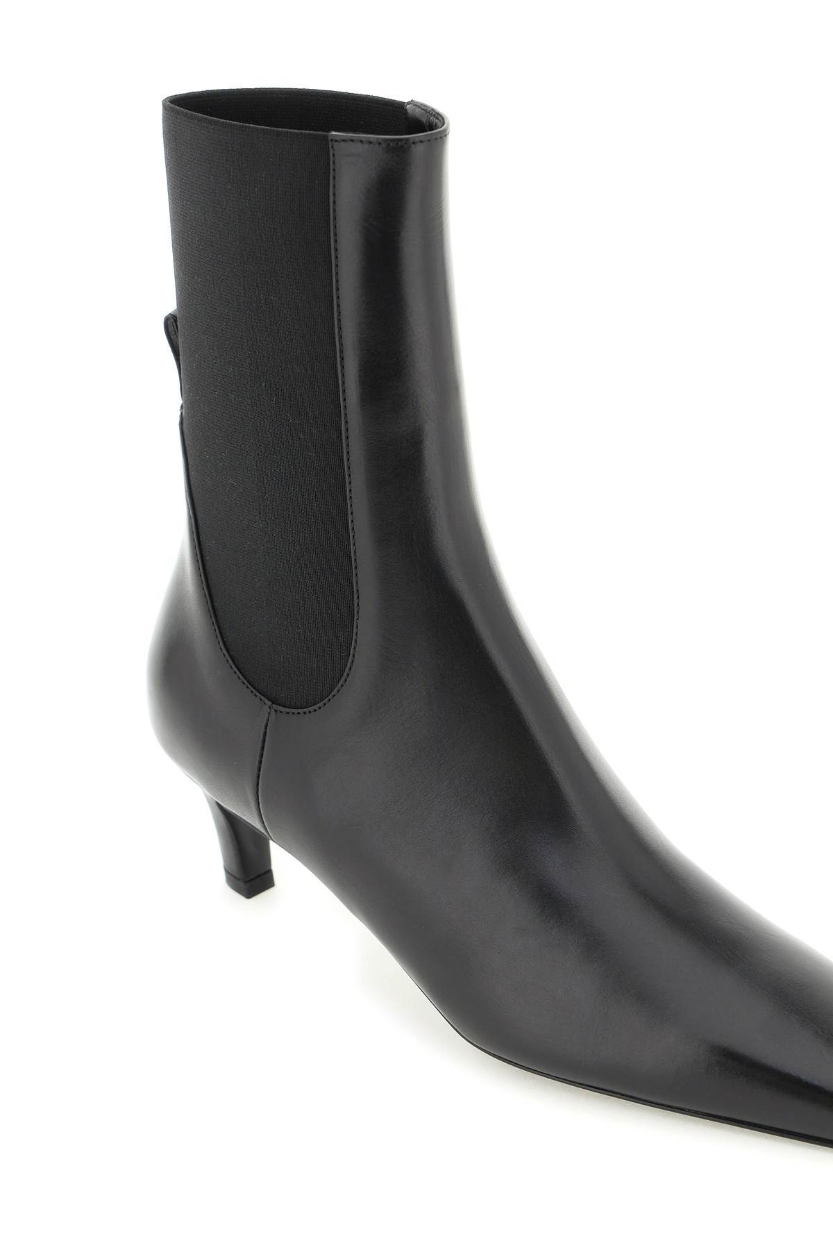 Totême Toteme Women The Mid Heel Boot Leather Boots In Black