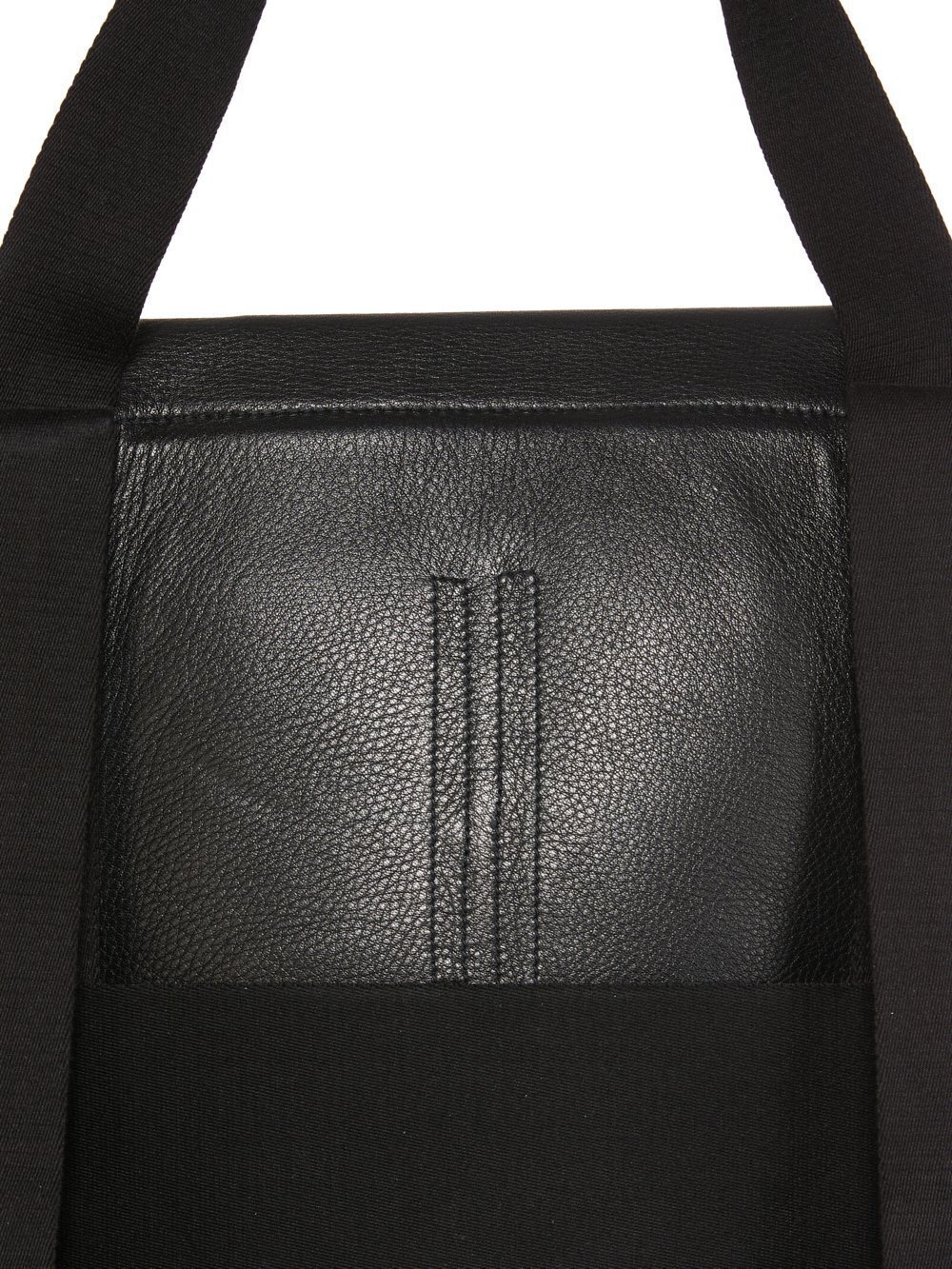 Rick Owens Flap-detail Leather Cargo Backpack In Black