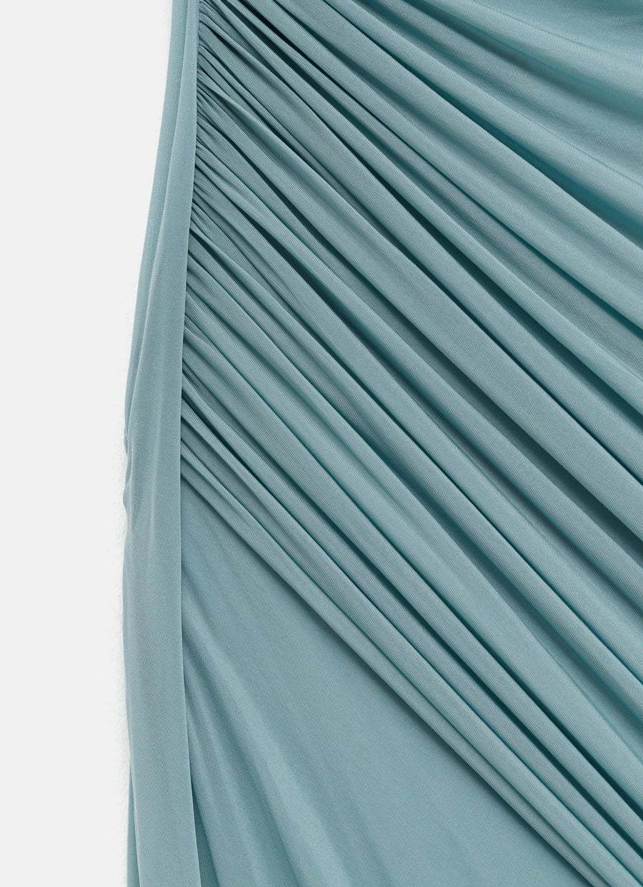 Rick Owens Edfu Maxi Skirt In Blue