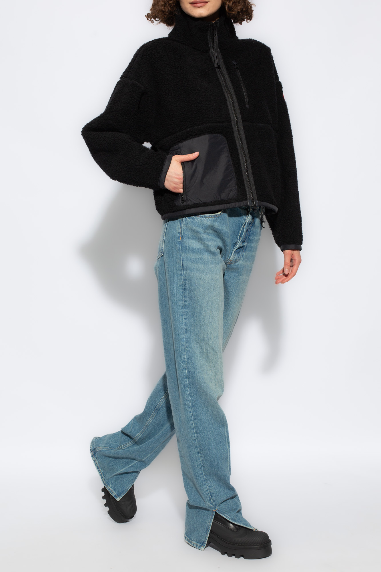 CANADA GOOSE SIMCOE FLEECE WOOL-BLEND JACKET