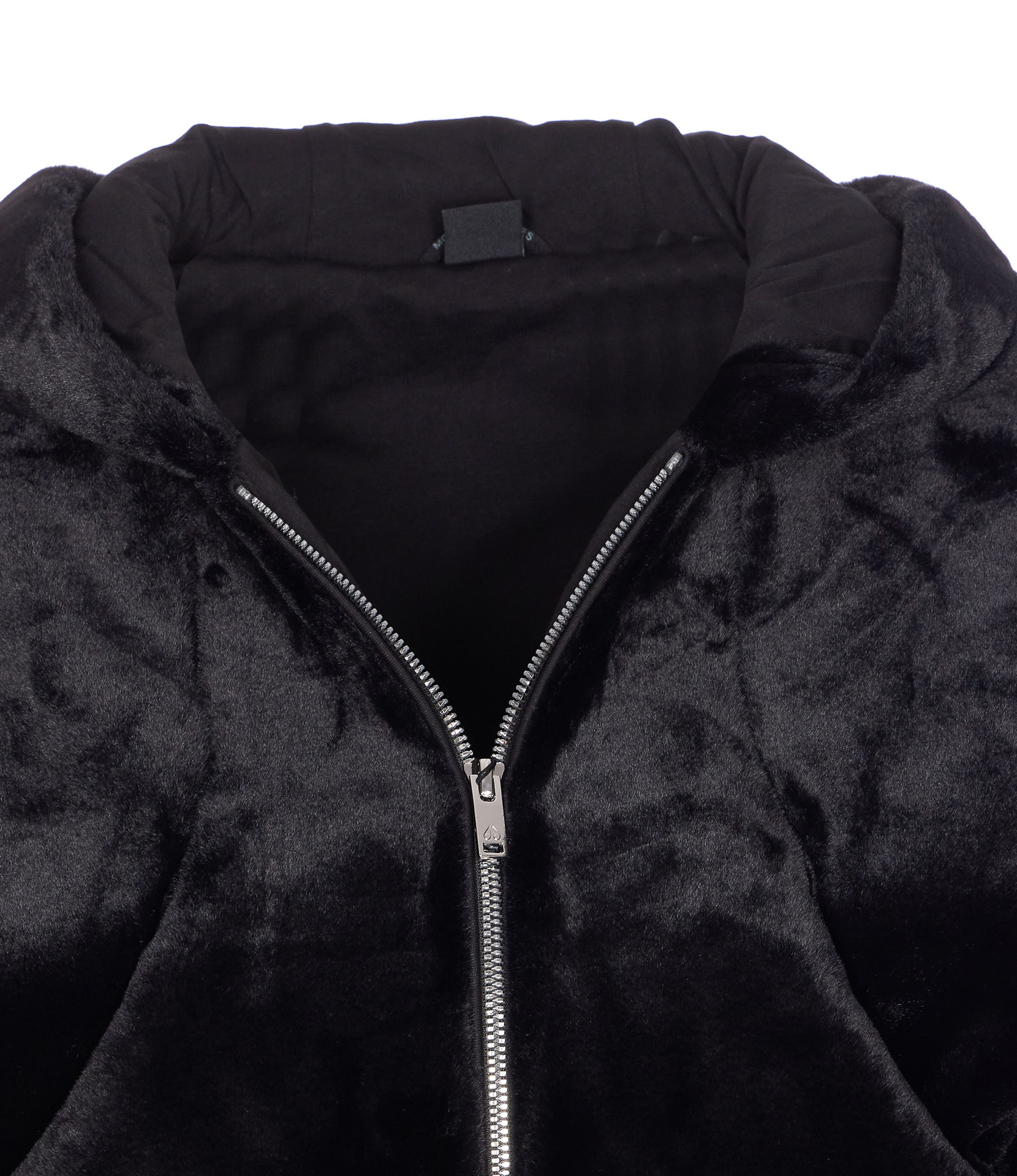 Moose Knuckles Hooded Jacket With Elasticized Waist And Pockets In Black