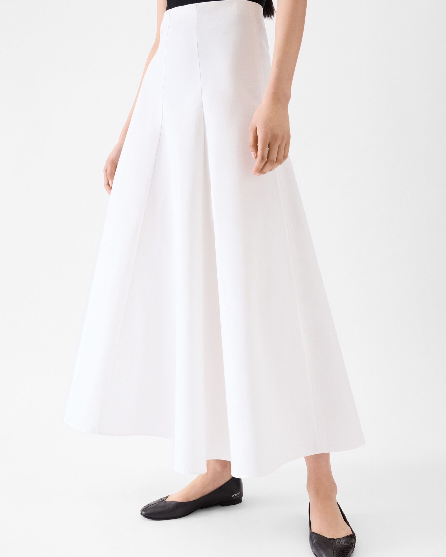 Jacquemus Flared Skirt In White