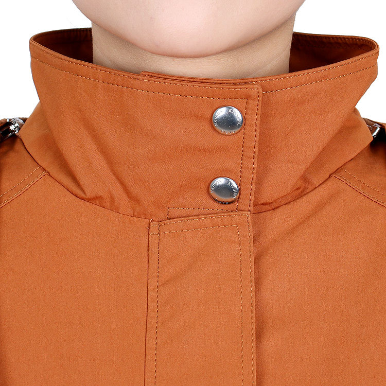 Maison Kitsuné Long-sleeved Hooded Jacket In Brown