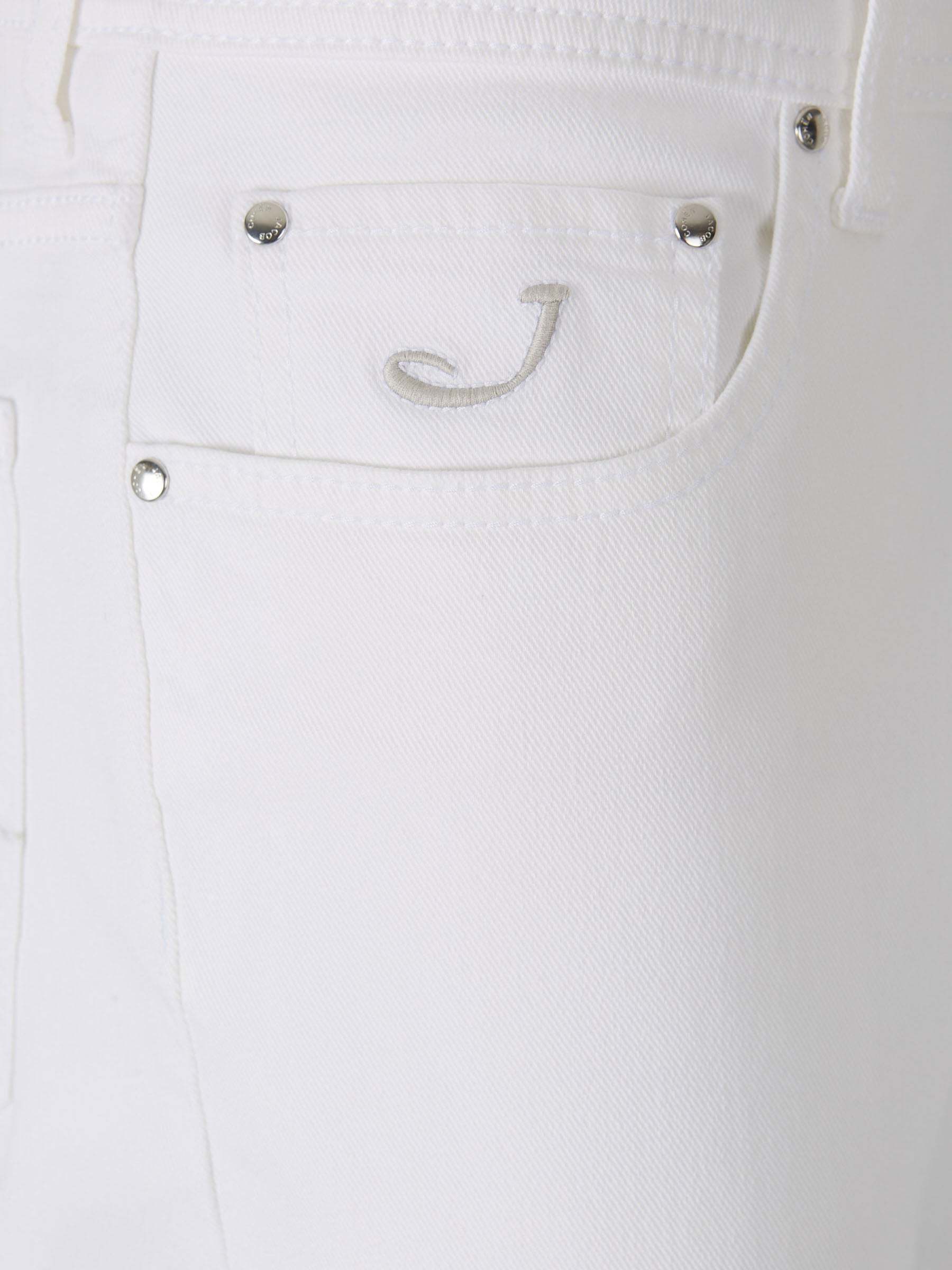 Shop Jacob Cohen Tapered Jeans In White