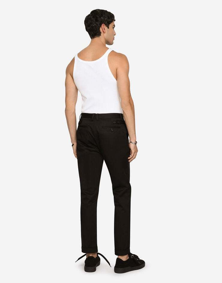 Dolce & Gabbana Dolce&gabbana White Ribbed Cotton Tank Top In White