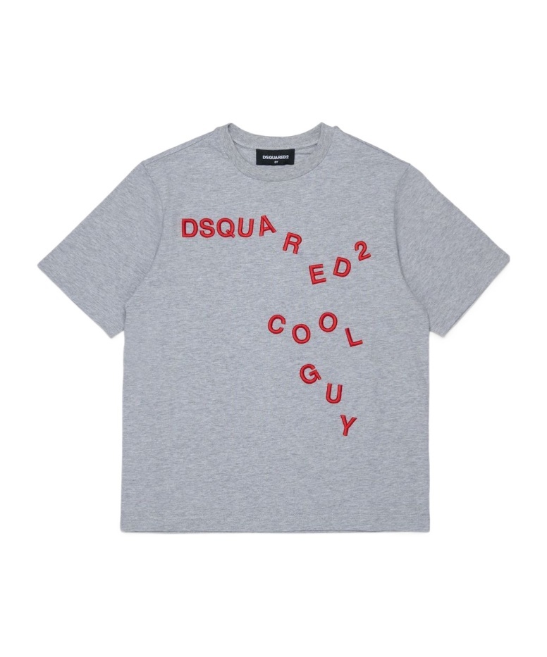 DSQUARED2 EMBROIDERED LOGO-PRINT T-SHIRT