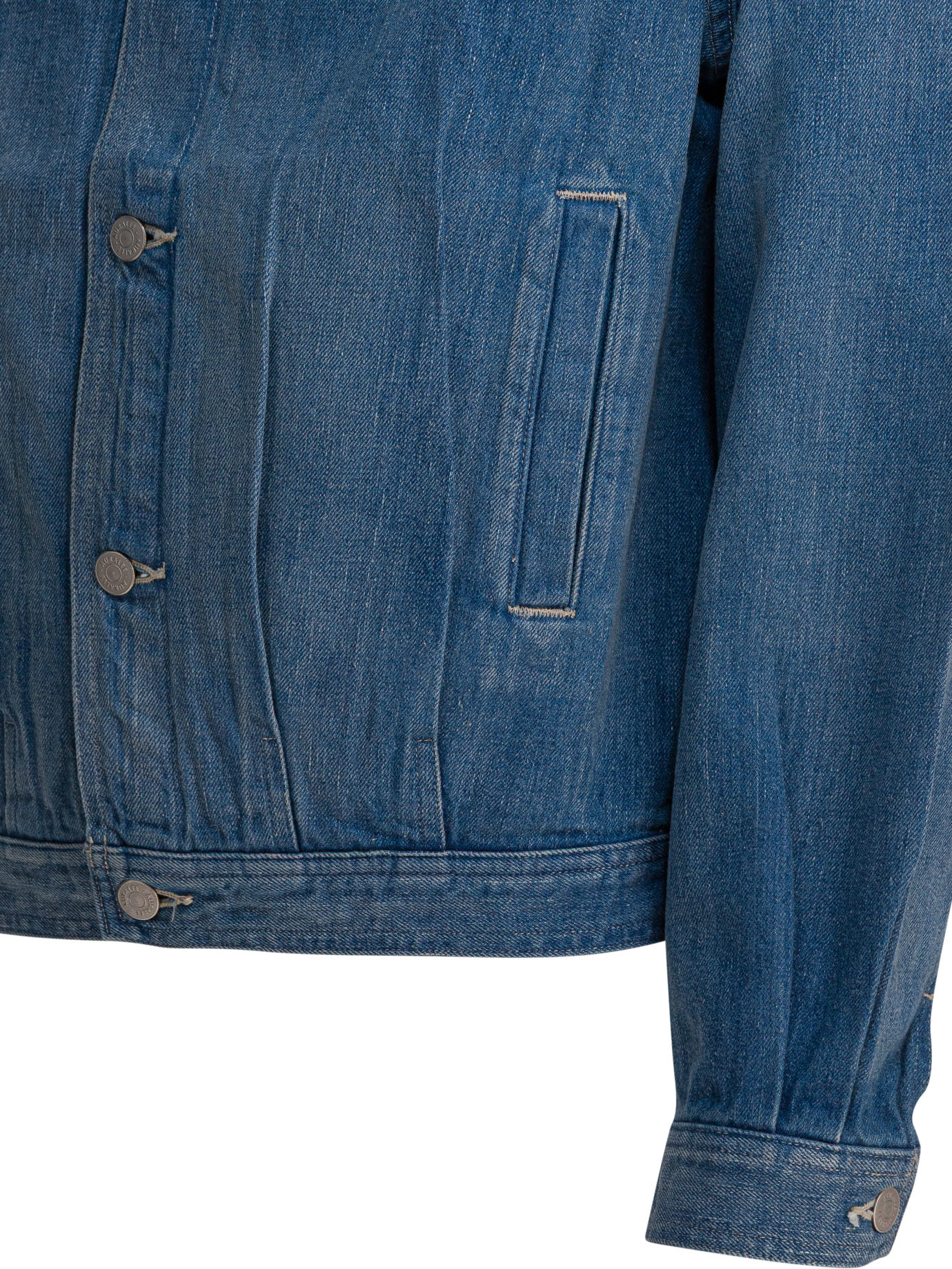 Auralee Luxurious Velvet Jacket Side Pockets In Blue