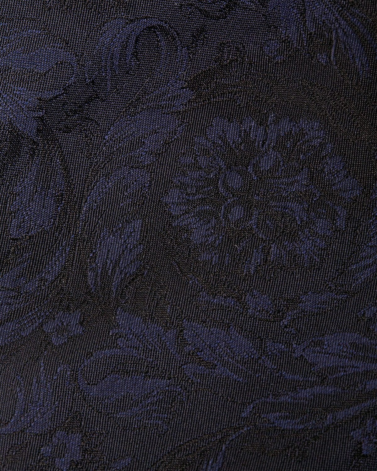 Versace Barocco Silk Tie In Black