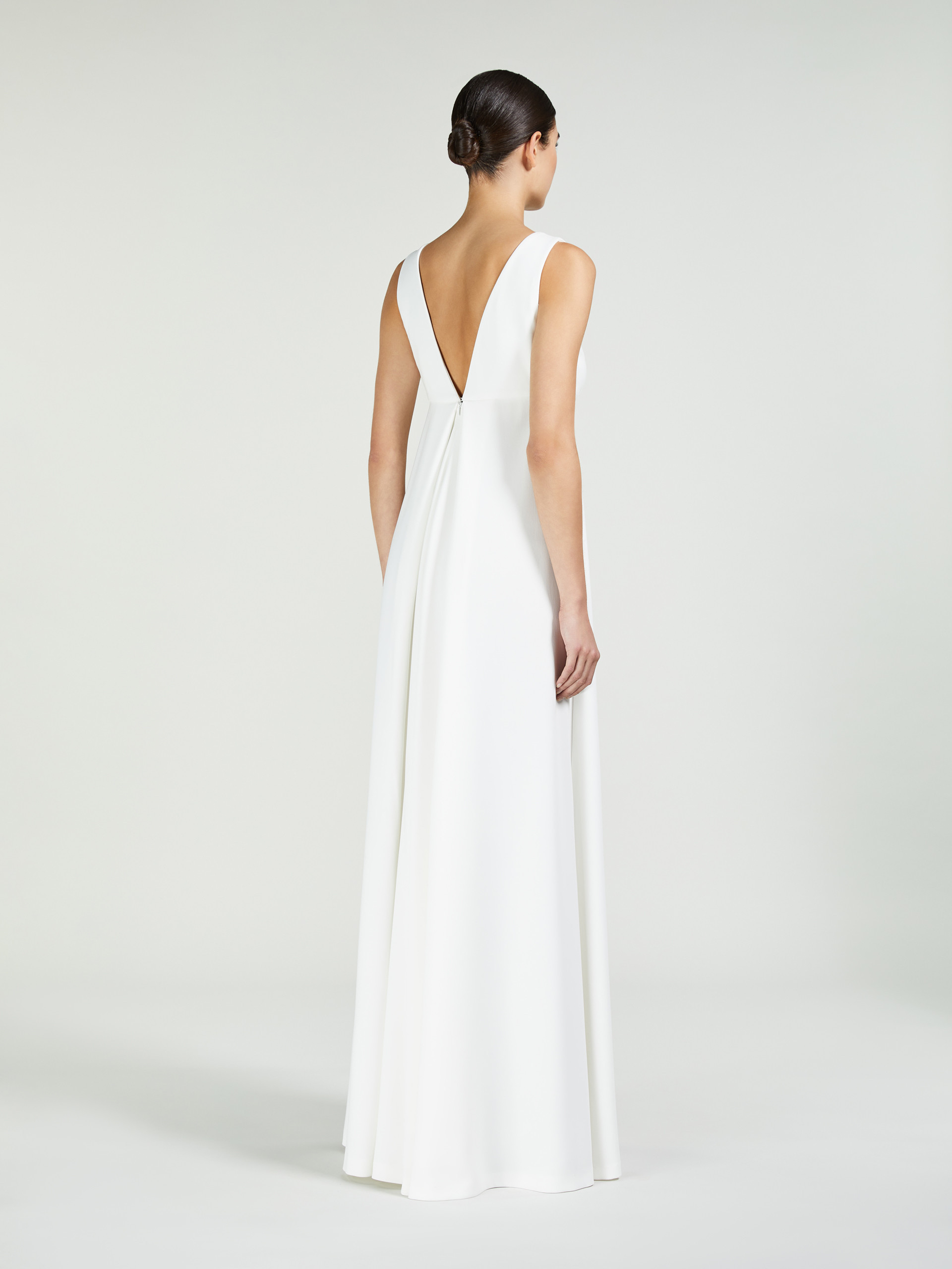 Max Mara Heavy Weight Kadi Fabric Jumpsuits In White
