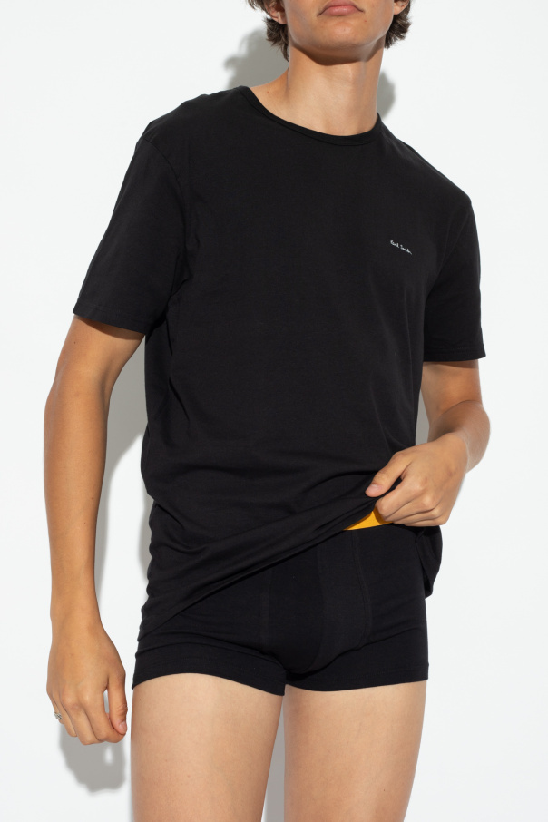 Paul Smith Logo-print Cotton T-shirt In Black