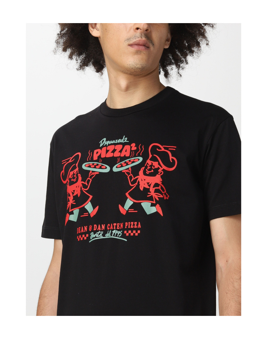 Shop Dsquared2 Graphic-print Short-sleeved T-shirt In Black
