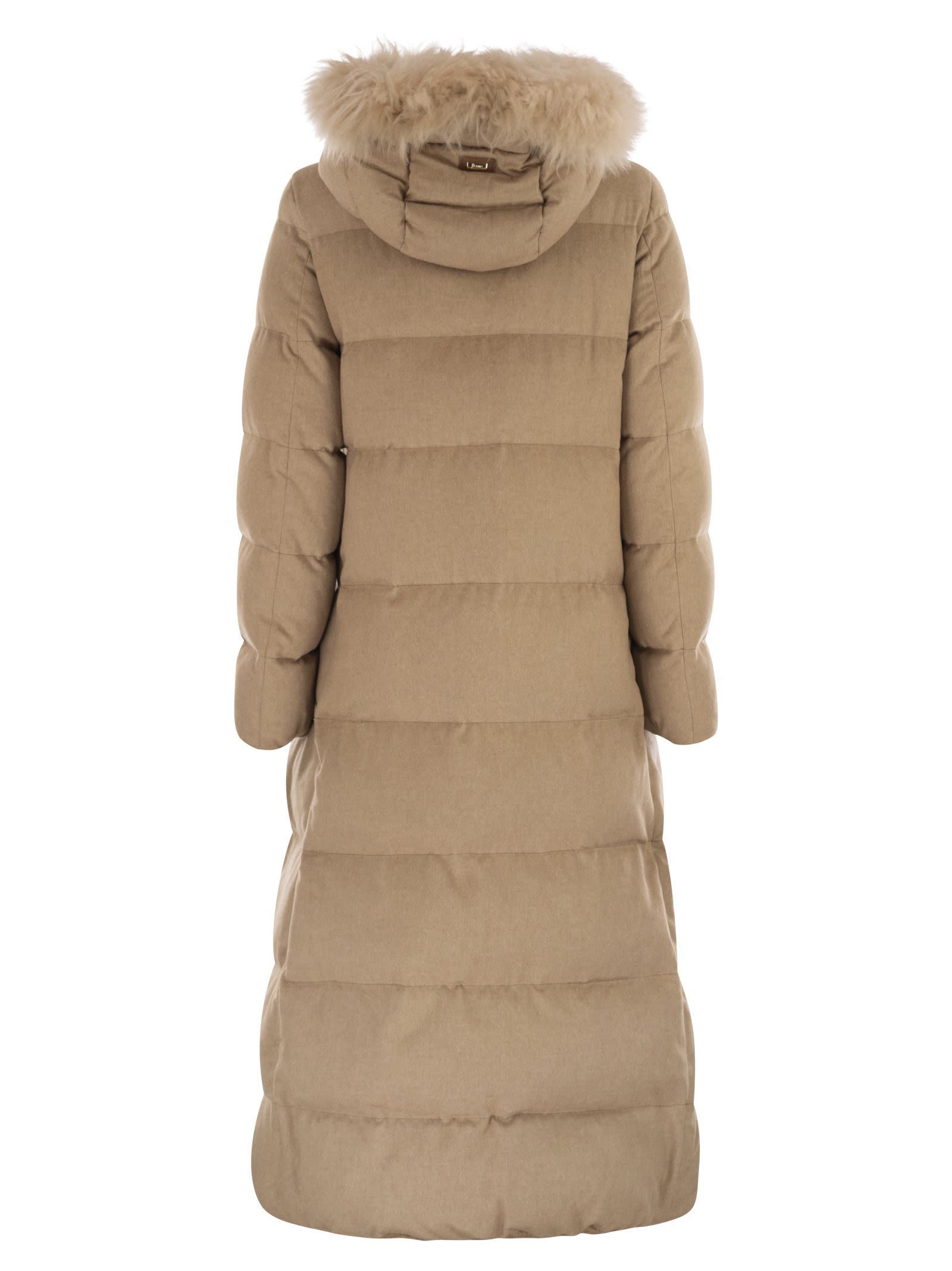 Herno Trousers And Down Jackets In Brown