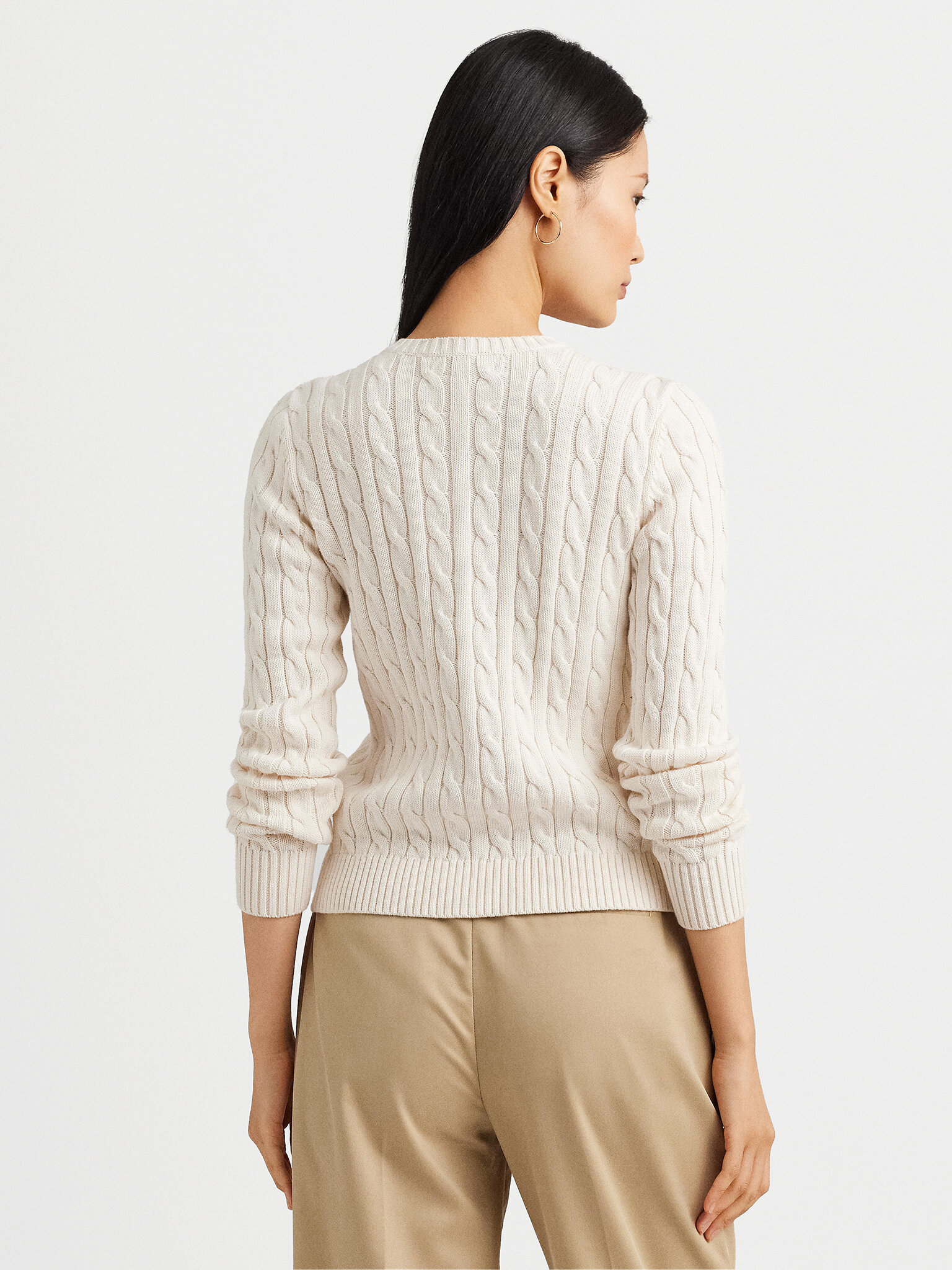 Polo Ralph Lauren Long-sleeved Sweater In White