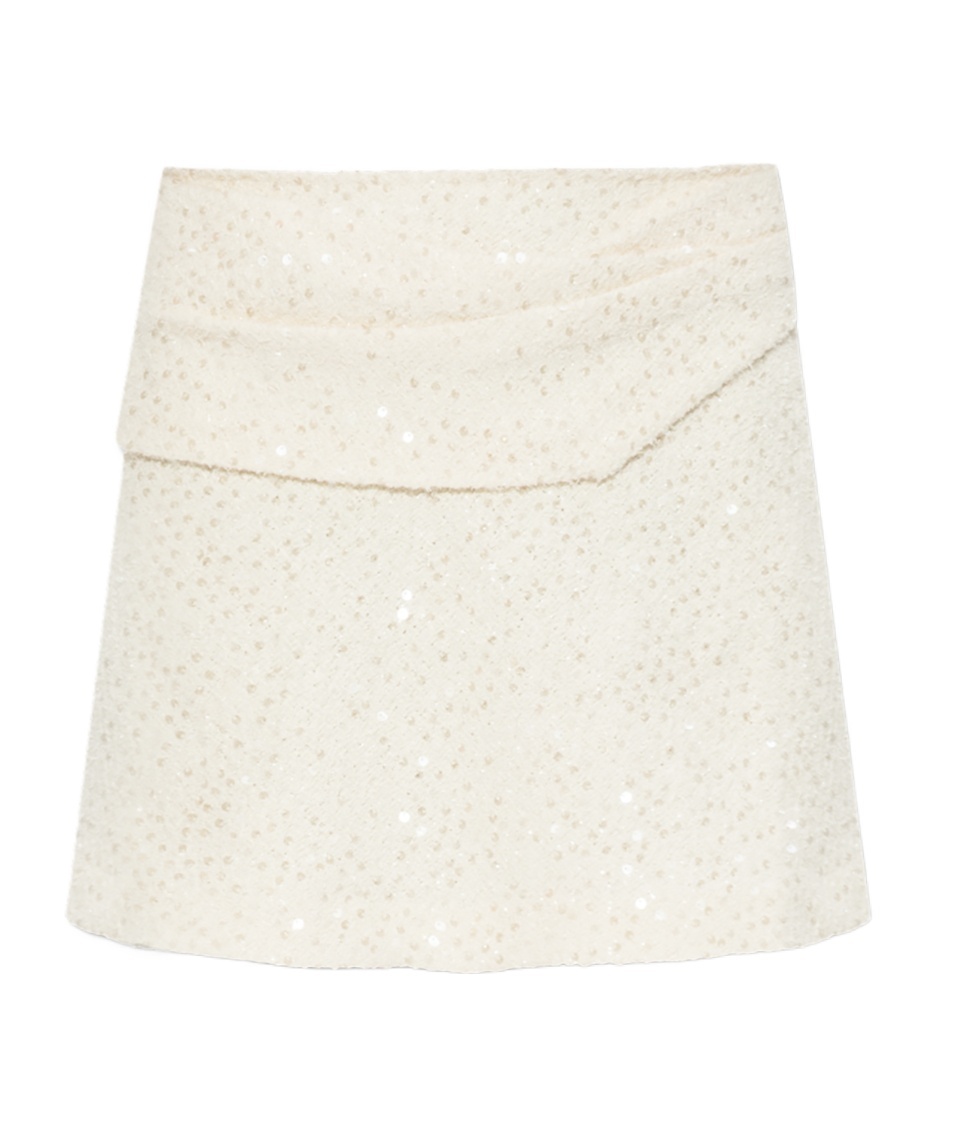 Shop Iro Zipper Skirt In White