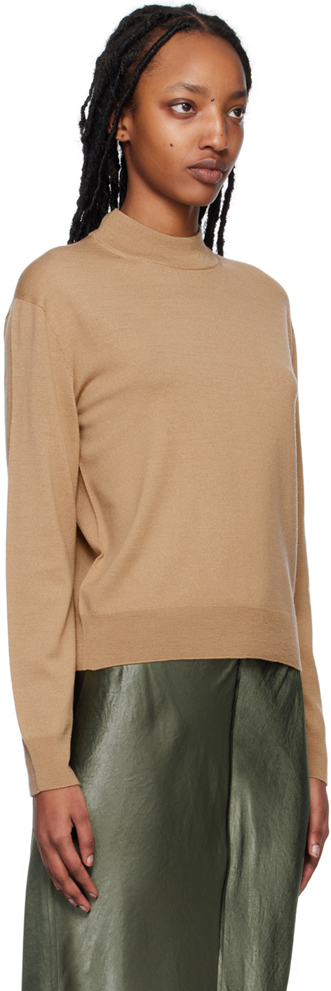 VINCE HIGH-NECKED WOOL LONG-SLEEVED SWEATER
