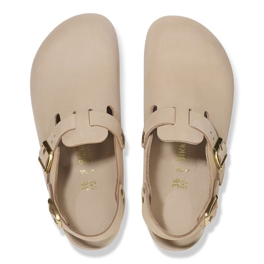 Birkenstock Nubuck Leather Sandals In Neutral