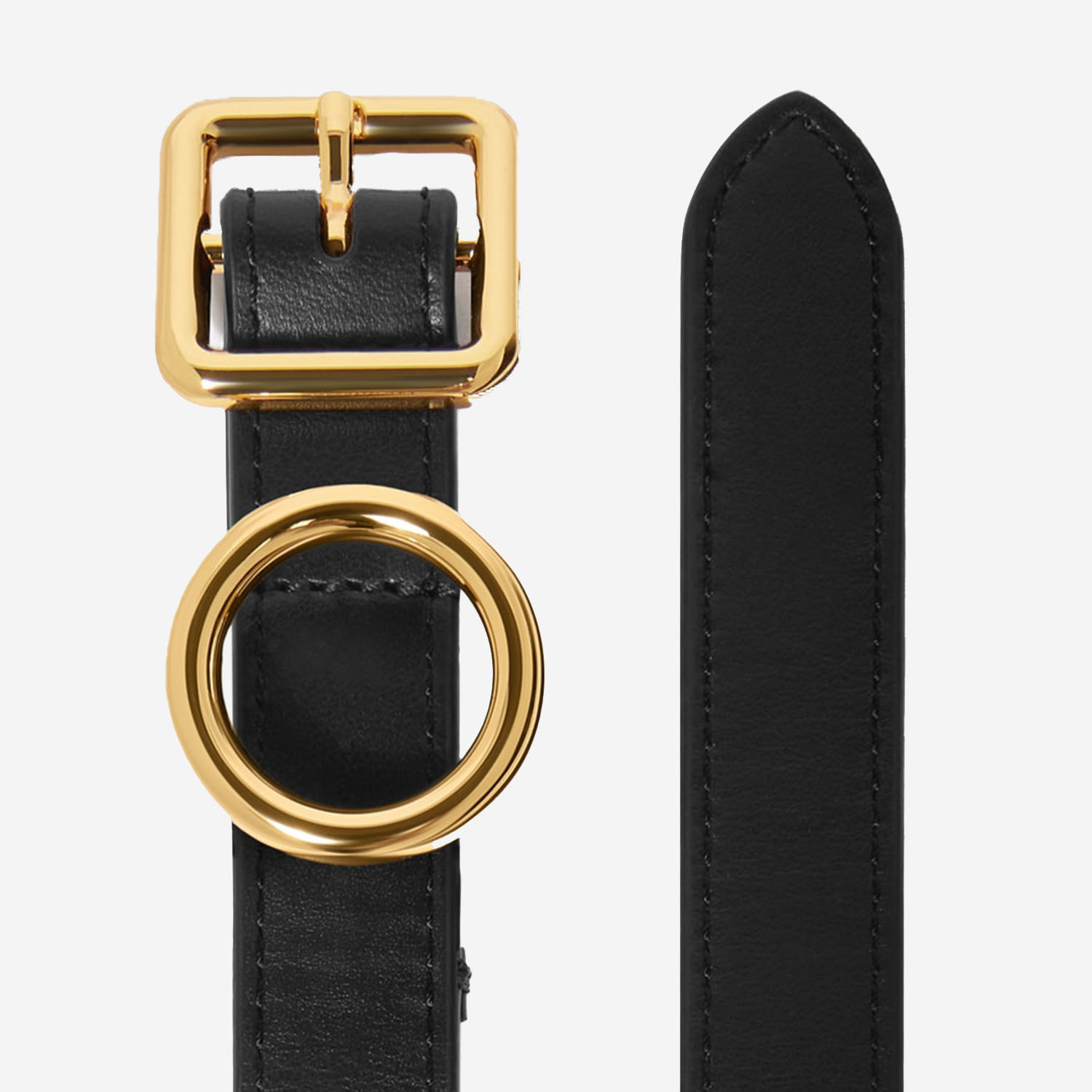Jacquemus Le Ceinture Regalo Leather Belt In Black