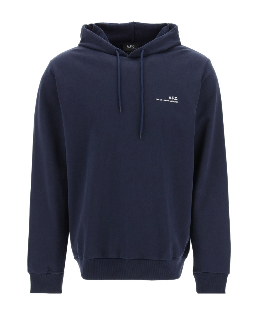 Apc A.p.c. Hoodie Standard Rue Madame Gots In Black