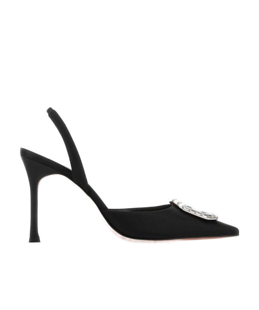 Shop Amina Muaddi Camelia 90mm Pumps In Black