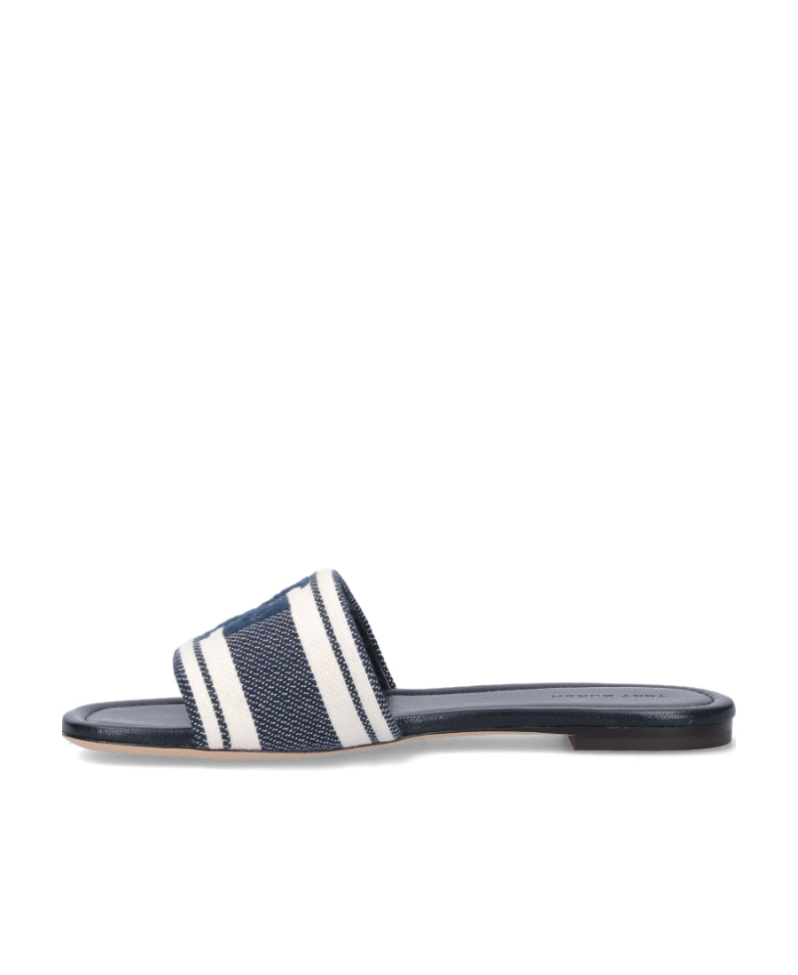 Tory Burch Pantoletten Aus Jacquard Mit Stickereien In Gray