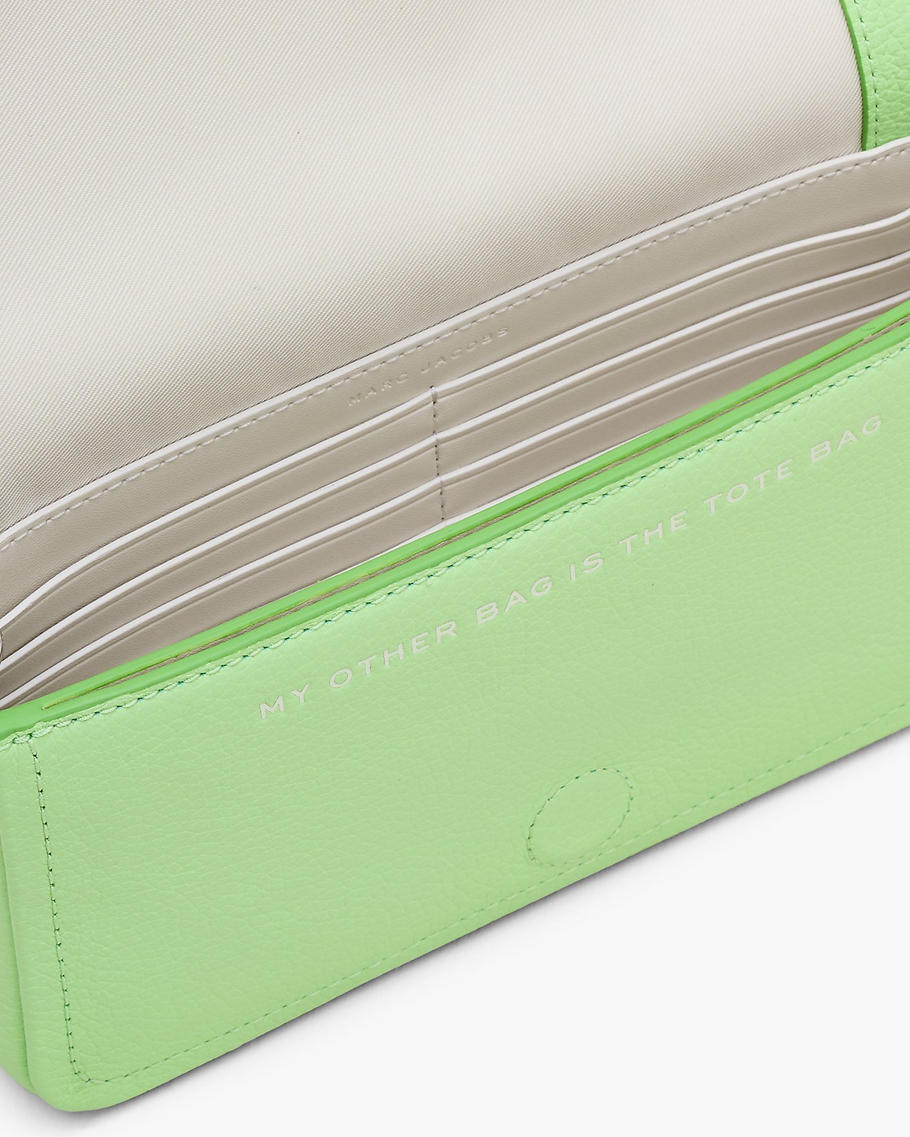 Marc Jacobs The Mini Leather Crossbody Bag In Green