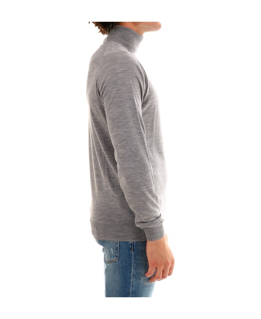 John Smedley High-neck Sweater In Gray