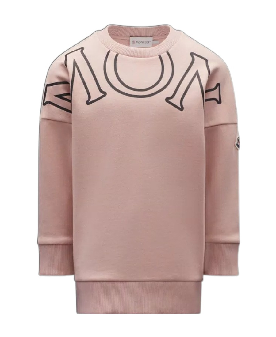 Moncler Logo-print Jumper Dress In Pink