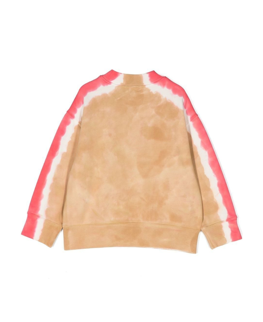 Palm Angels Star Tie-dye Print Sweatshirt In Nude