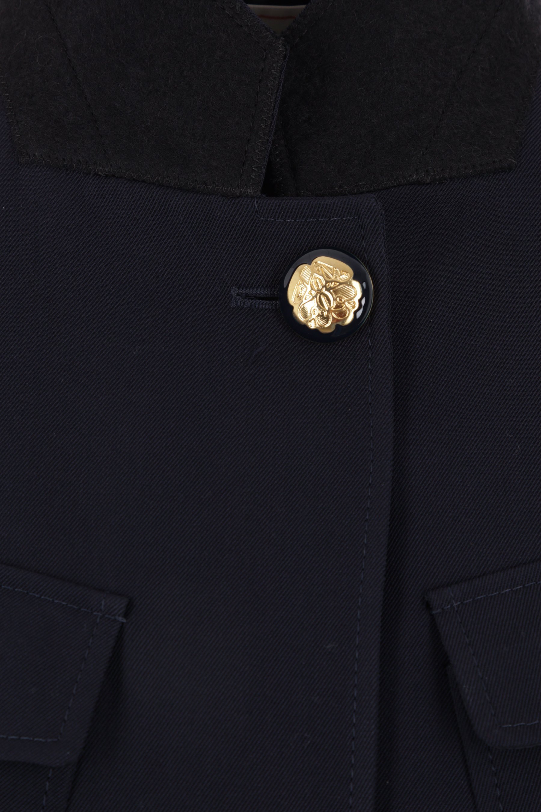 Alexander Mcqueen Alexander Mc Queen Single Breasted Navy Wool Jacket In Blue