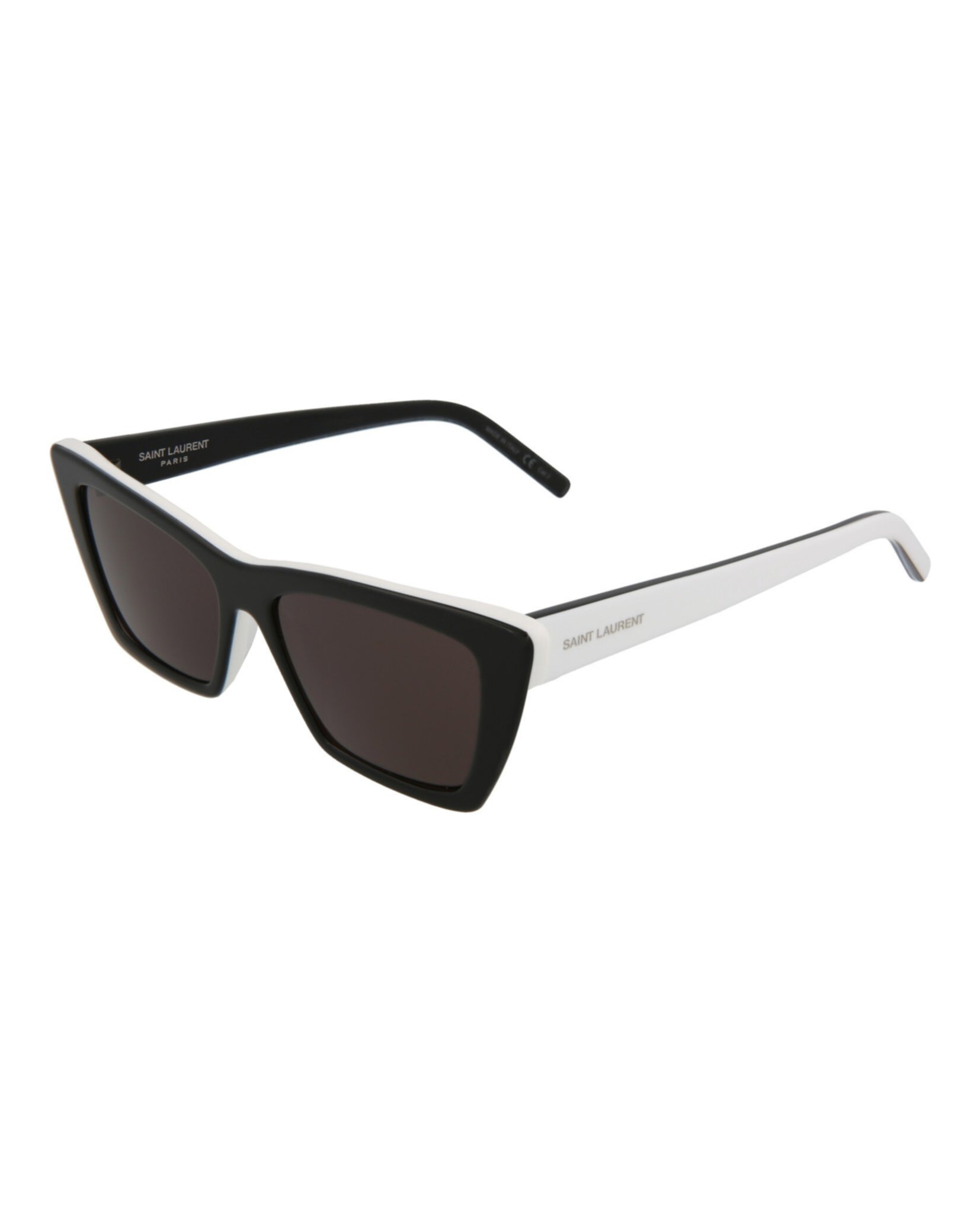 Saint Laurent Black Sl 276 Square Cat-eye Sunglasses In Black