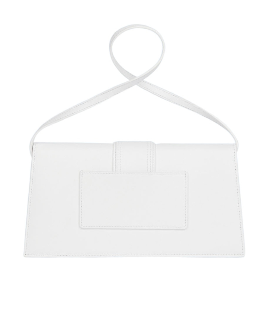 Jacquemus Logo-plaque Leather Tote Bag In White