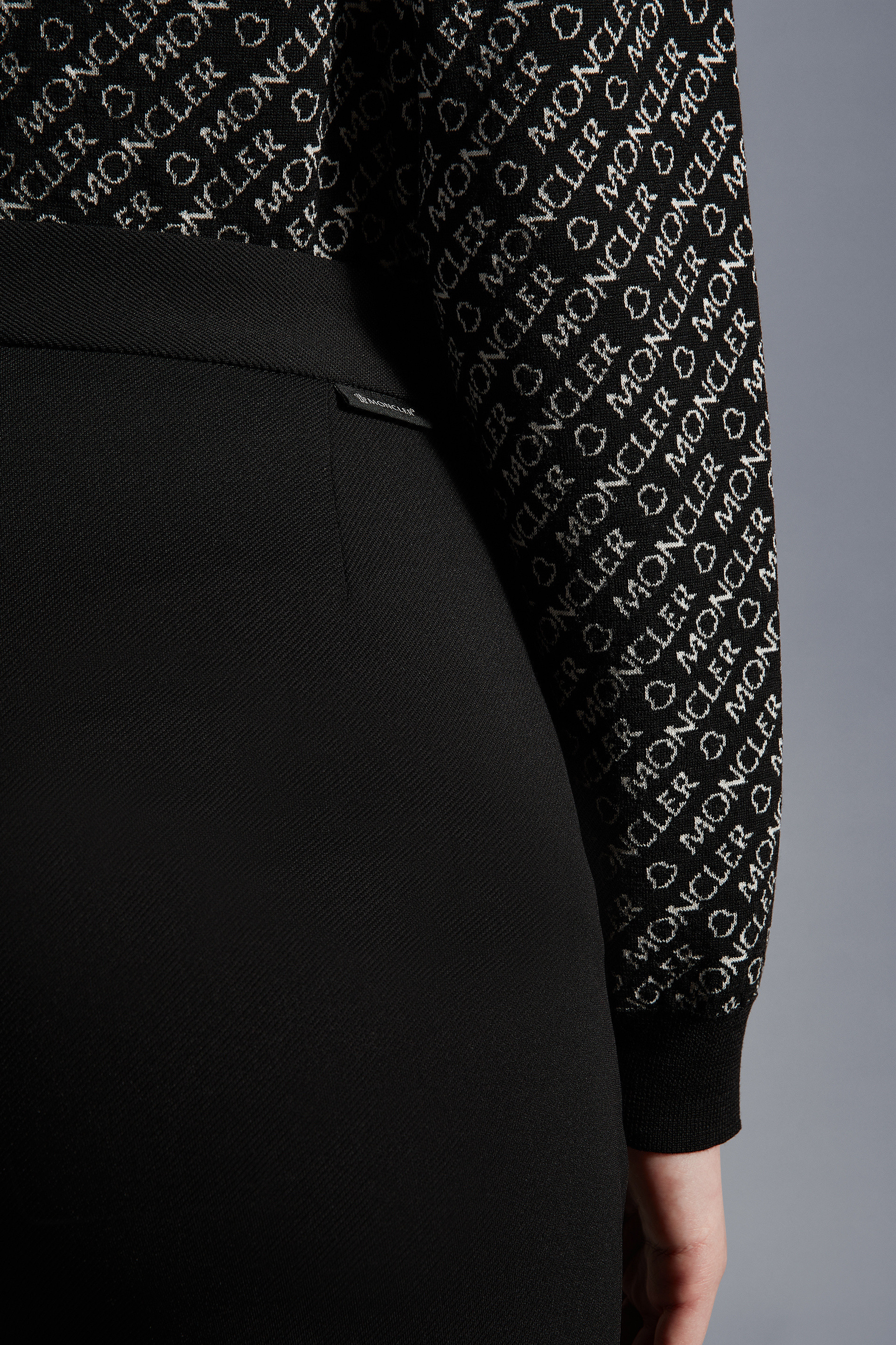 MONCLER CROPPED JERSEY TROUSERS