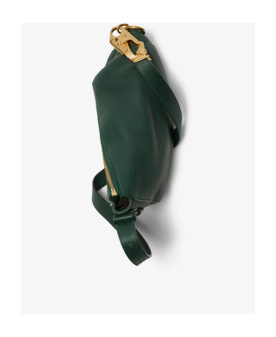 Burberry Small Knight Leather Shoulder Bag In Green