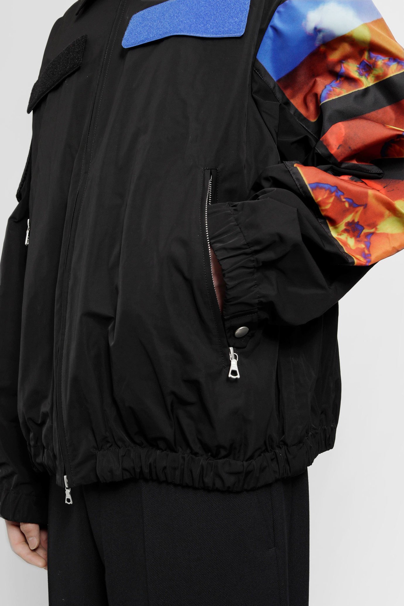 Dries Van Noten Black Patch Casual Jacket In Black