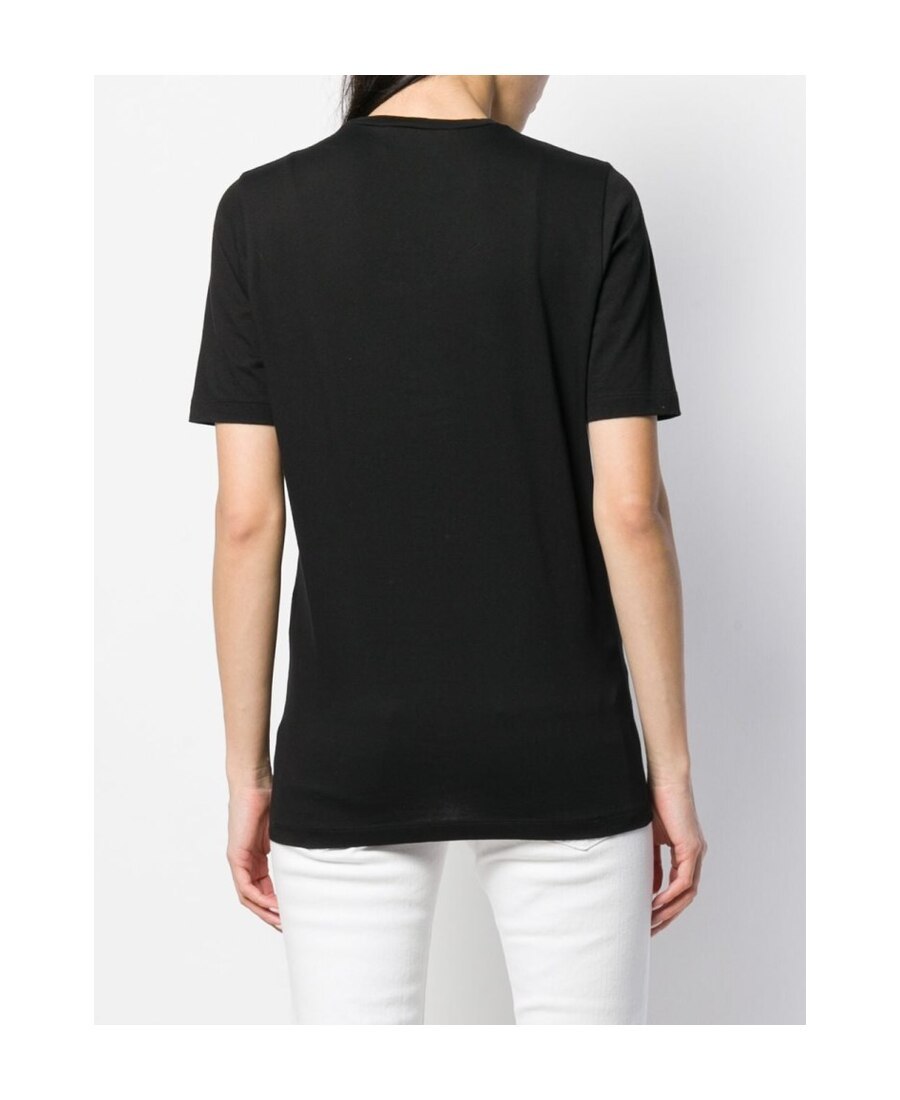 Dsquared2 Icon Logo Printed Crewneck T-shirt In Black