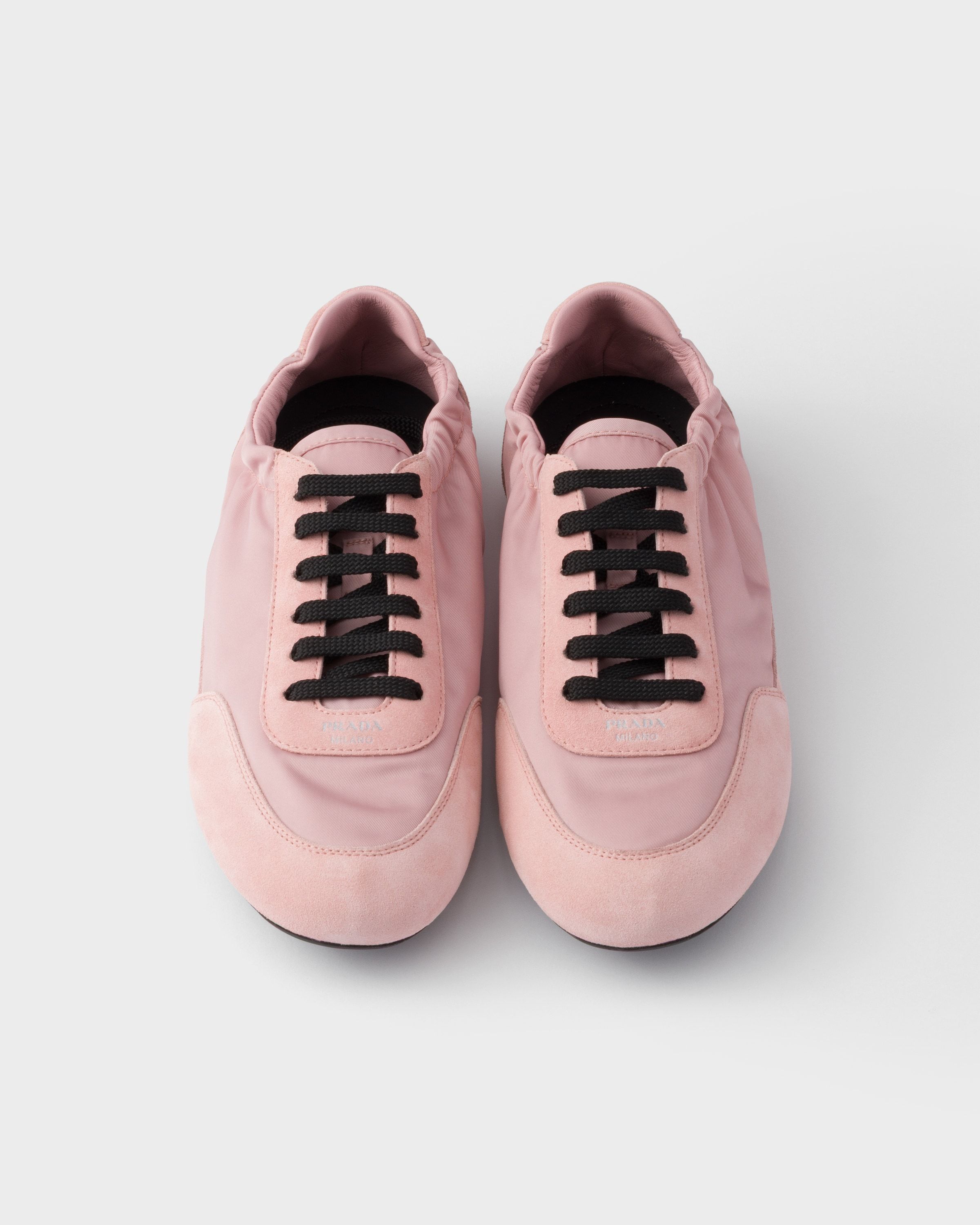 Prada Logoed Sneakers In Pink