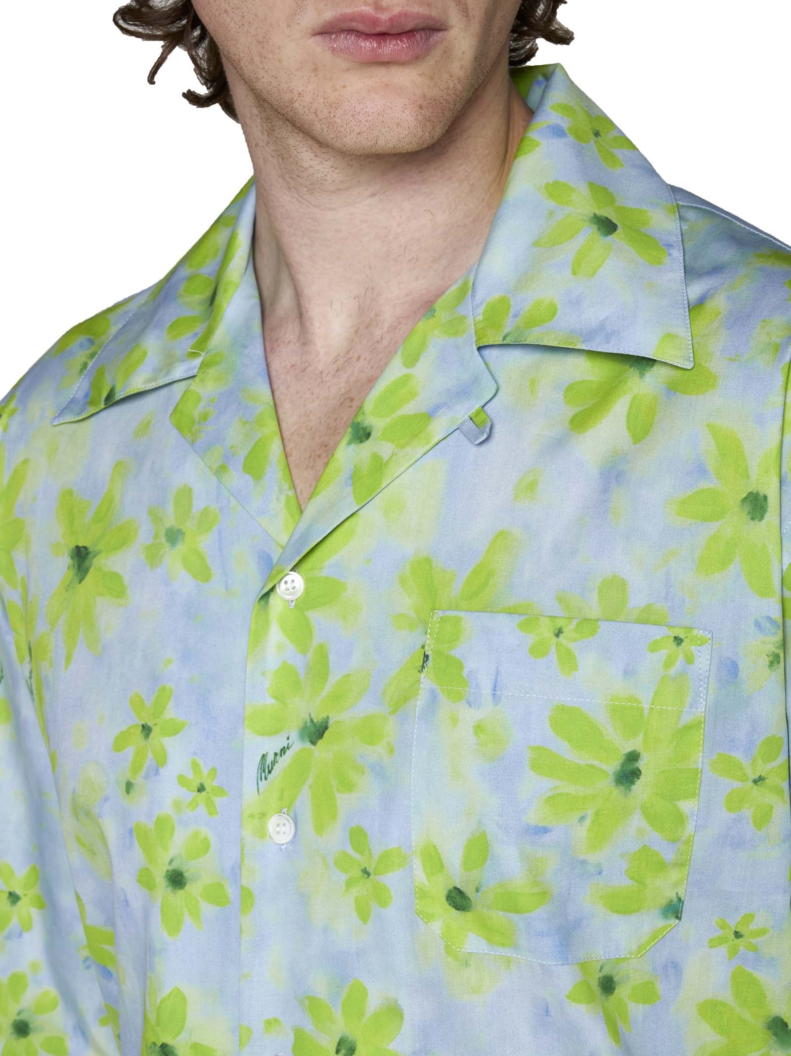 MARNI MARNI FLORAL PRINT SHORT SLEEVED SHIRT