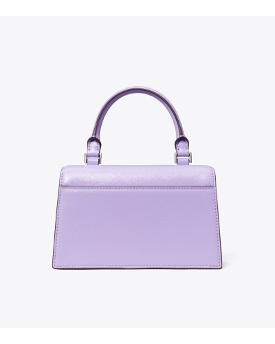 Shop Tory Burch Mini Bon Bon Tote Bag In Purple