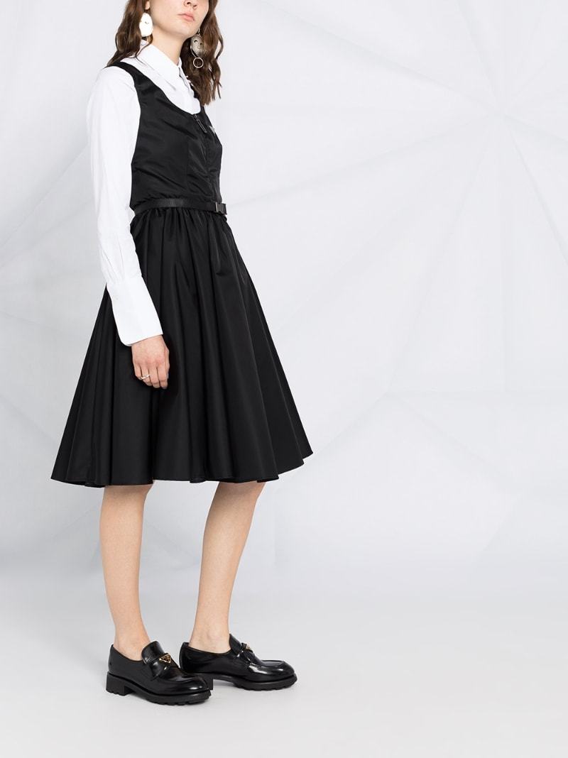 Prada Round-neck Dress In Black