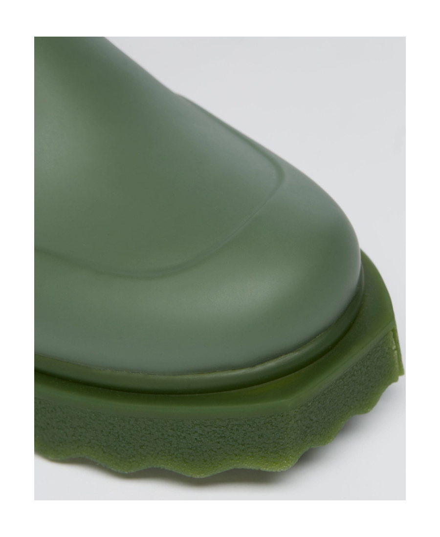 Off-white New Rubber Neoprene Boot Military Green In White