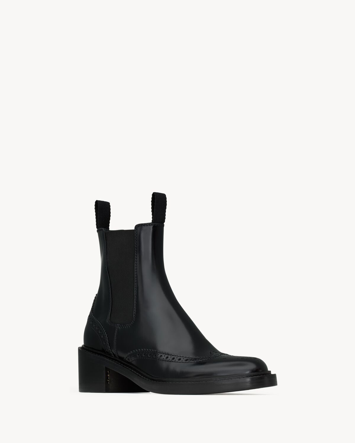 Saint Laurent Vincent Smooth Leather Chelsea Boots Shoes In Black