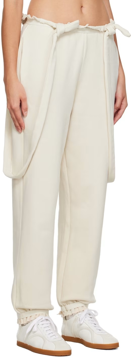 Baserange Off-white Route Lounge Pants In White